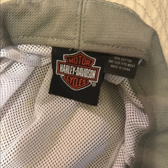 Tan Bucket Hat with Green Logo - Picture 2 of 3